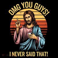 Funny Jesus Omg You Guys I Never Said That 16 in Basic Backpack