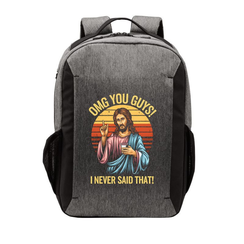 Funny Jesus Omg You Guys I Never Said That Vector Backpack