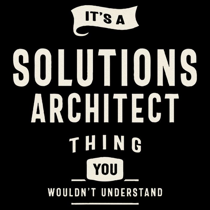 Funny Job Occupation Solutions Architect 7-Panel Snapback Hat