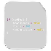 Funny Joke Programming If Coding Headphones Focus Permanent Decal Sticker