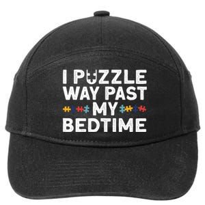 Funny Jigsaw Puzzle For Puzzle Piece Puzzle Lovers 7-Panel Snapback Hat