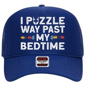 Funny Jigsaw Puzzle For Puzzle Piece Puzzle Lovers High Crown Mesh Back Trucker Hat