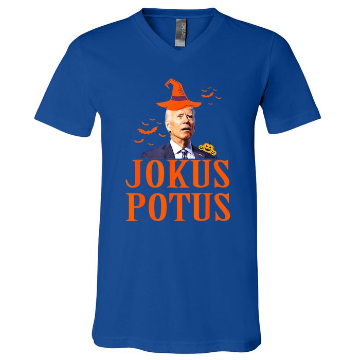 Funny Jokus Potus Halloween Biden V-Neck T-Shirt