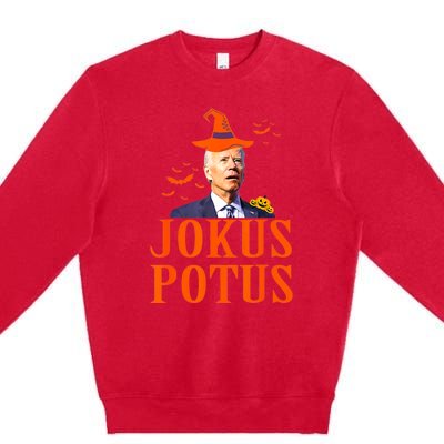 Funny Jokus Potus Halloween Biden Premium Crewneck Sweatshirt