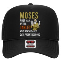 Funny Jewish Passover Moses Tablet Data Cloud Computing Trucker Hat