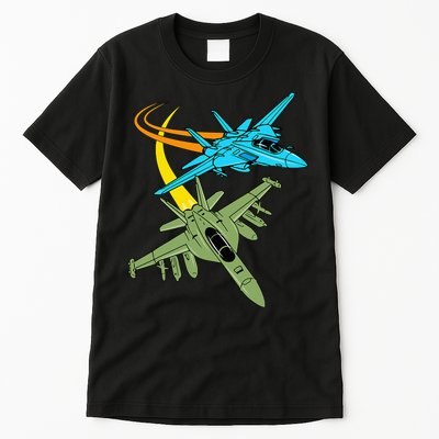 Fighter Jet Plane Future Pilot Aviation Airplanes Aircraft Tall T-Shirt