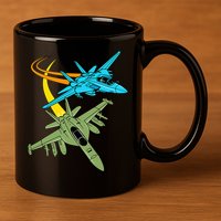 Fighter Jet Plane Future Pilot Aviation Airplanes Aircraft 11oz C Handle Ceramic Mug