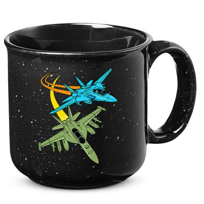 Fighter Jet Plane Future Pilot Aviation Airplanes Aircraft 15oz Campfire Ceramic Mug