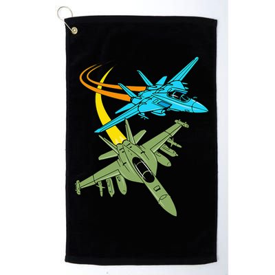 Fighter Jet Plane Future Pilot Aviation Airplanes Aircraft Golf Towel
