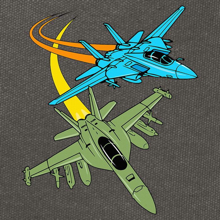 Fighter Jet Plane Future Pilot Aviation Airplanes Aircraft Cotton Canvas Backpack