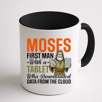 Funny Jewish Passover Moses Tablet Data Cloud Computing Pun Mug