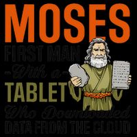 Funny Jewish Passover Moses Tablet Data Cloud Computing Pun Mug