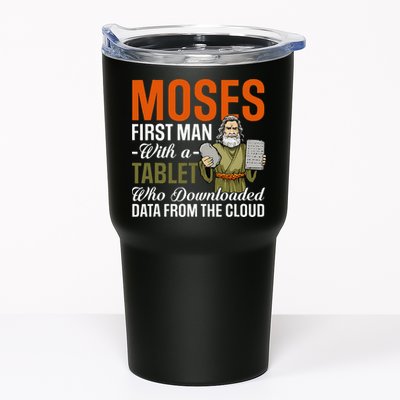 Funny Jewish Passover Moses Tablet Data Cloud Computing Pun Tumbler