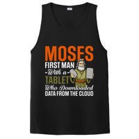 Funny Jewish Passover Moses Tablet Data Cloud Computing Pun PosiCharge Competitor Tank