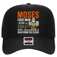 Funny Jewish Passover Moses Tablet Data Cloud Computing Pun Trucker Hat