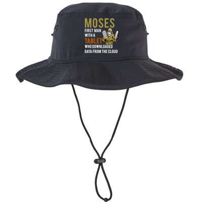 Funny Jewish Passover Moses Tablet Data Cloud Computing Gift Legacy Cool Fit Booney Bucket Hat