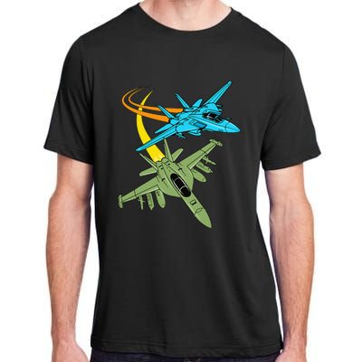 Fighter Jet Plane Future Pilot Aviation Airplanes Aircraft Adult ChromaSoft Performance T-Shirt