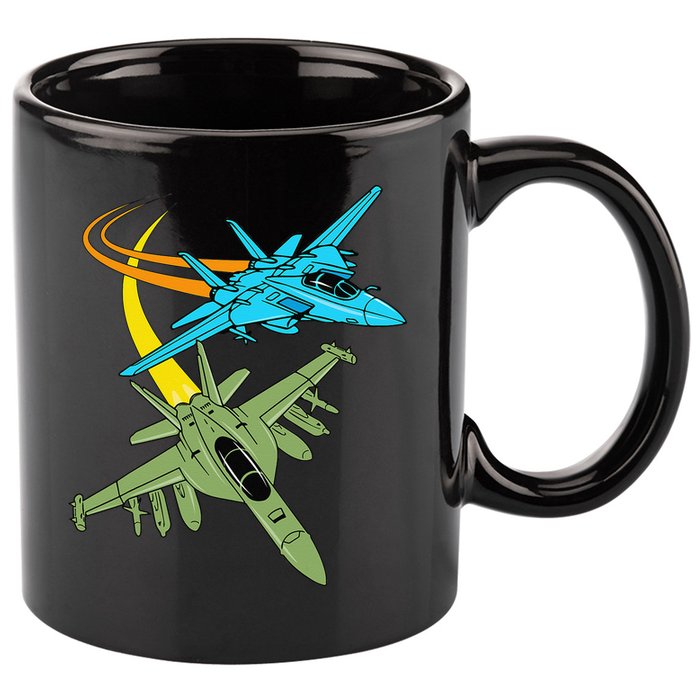 Fighter Jet Plane Future Pilot Aviation Airplanes Aircraft 11oz C Handle Ceramic Mug