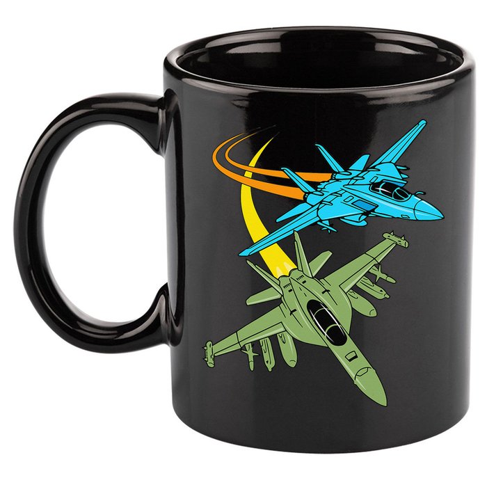 Fighter Jet Plane Future Pilot Aviation Airplanes Aircraft 11oz C Handle Ceramic Mug