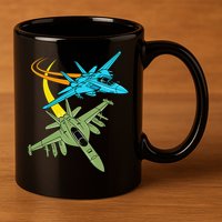 Fighter Jet Plane Future Pilot Aviation Airplanes Aircraft 11oz C Handle Ceramic Mug