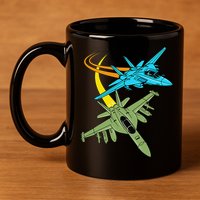 Fighter Jet Plane Future Pilot Aviation Airplanes Aircraft 11oz C Handle Ceramic Mug