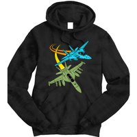 Fighter Jet Plane Future Pilot Aviation Airplanes Aircraft Tie Dye Hoodie