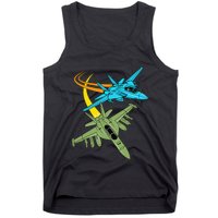 Fighter Jet Plane Future Pilot Aviation Airplanes Aircraft Tank Top