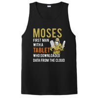 Funny Jewish Passover Moses Tablet Data Cloud Computing PosiCharge Competitor Tank