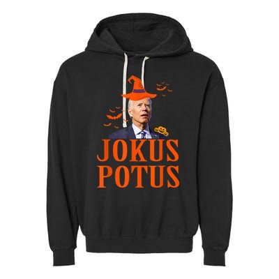 Funny Jokus Potus Halloween Biden Apparel Garment-Dyed Fleece Hoodie