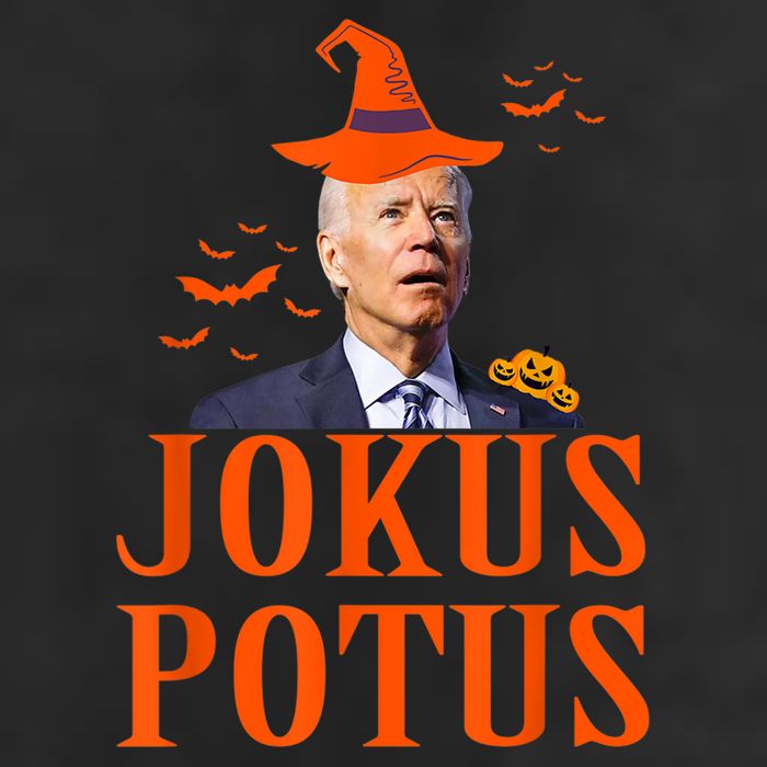 Funny Jokus Potus Halloween Biden Apparel 7 Panel Mesh Trucker Snapback Hat