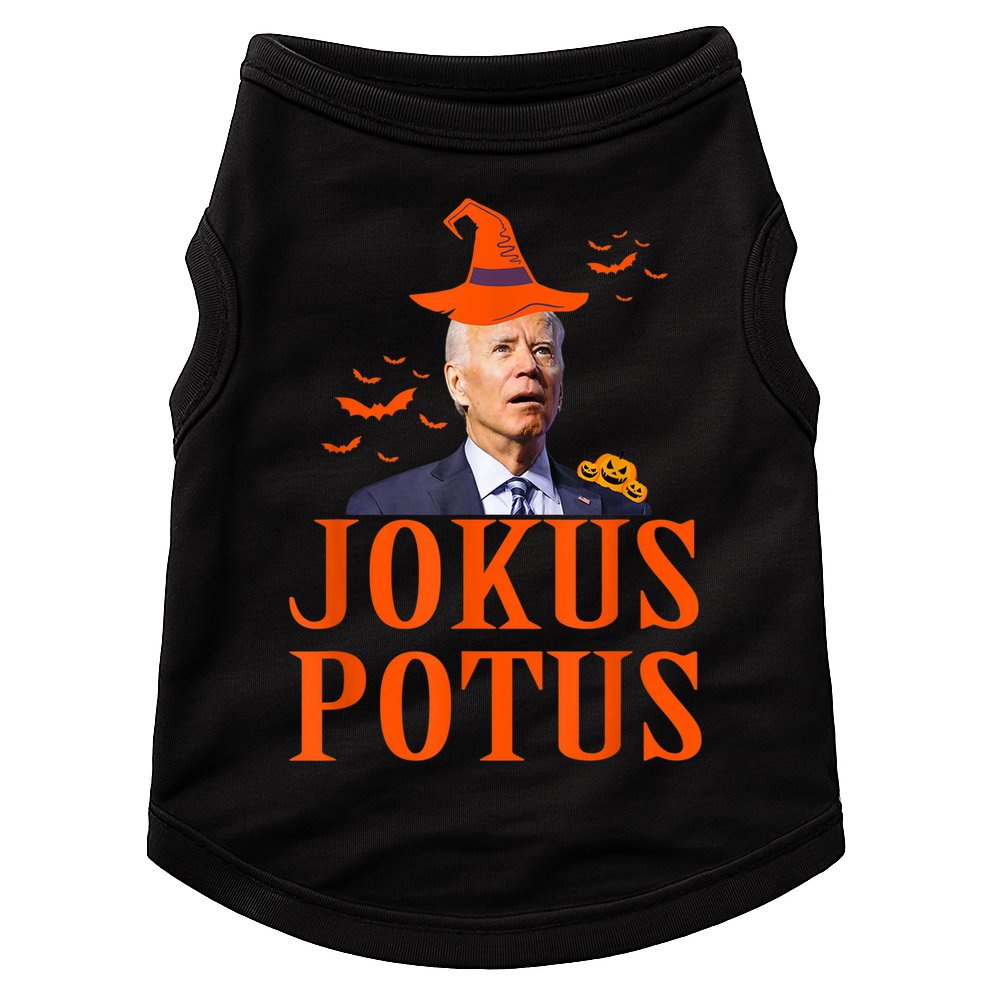 Funny Jokus Potus Halloween Biden Apparel Doggie Tank