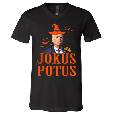 Funny Jokus Potus Halloween Biden Apparel V-Neck T-Shirt