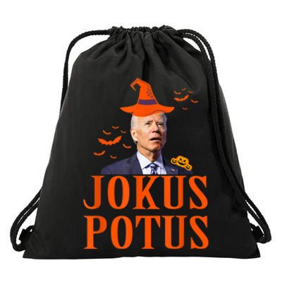 Funny Jokus Potus Halloween Biden Apparel Drawstring Bag