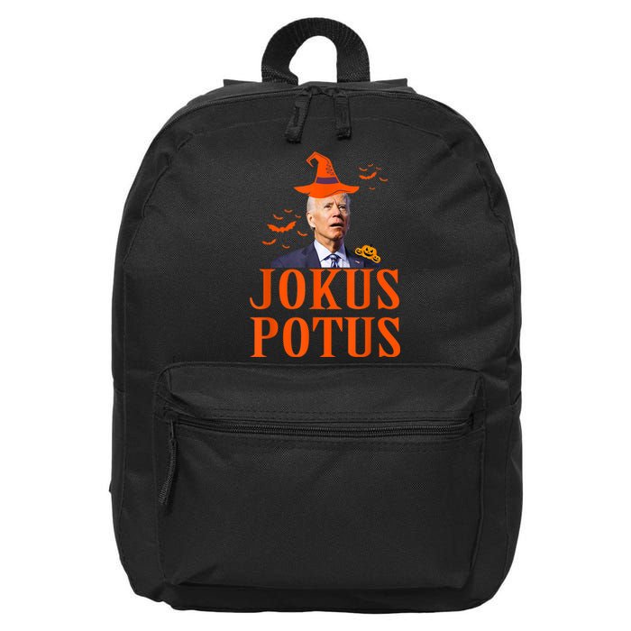 Funny Jokus Potus Halloween Biden Apparel 16 in Basic Backpack