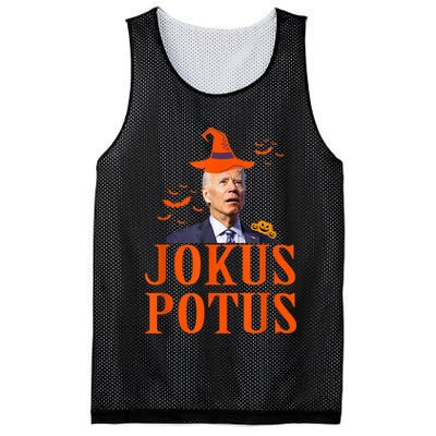 Funny Jokus Potus Halloween Biden Apparel Mesh Reversible Basketball Jersey Tank