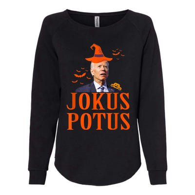 Funny Jokus Potus Halloween Biden Apparel Womens California Wash Sweatshirt