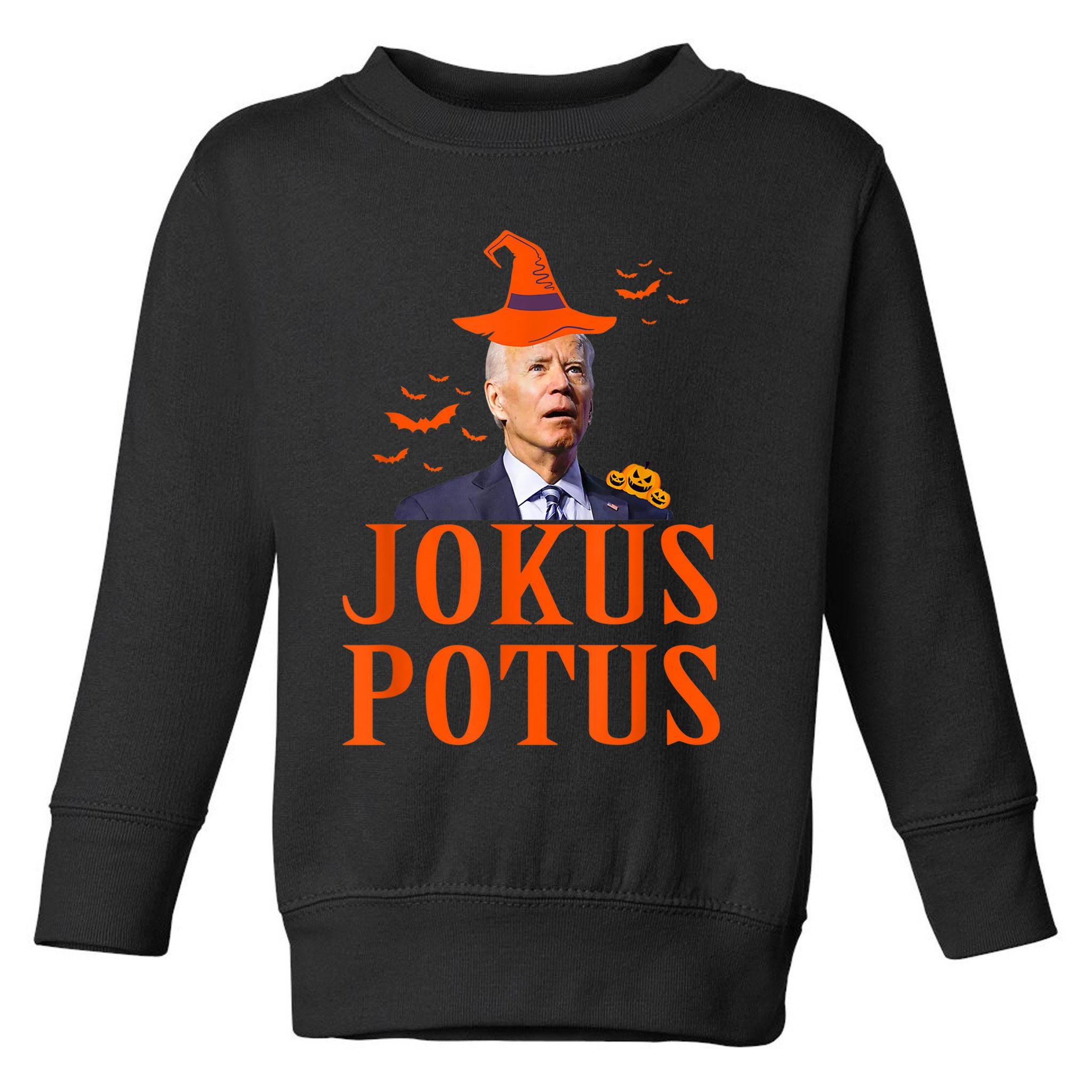 Funny Jokus Potus Halloween Biden Apparel Toddler Sweatshirt