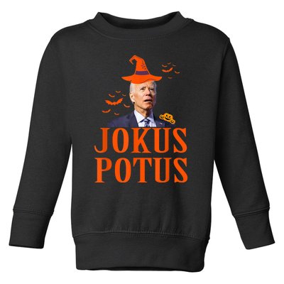 Funny Jokus Potus Halloween Biden Apparel Toddler Sweatshirt