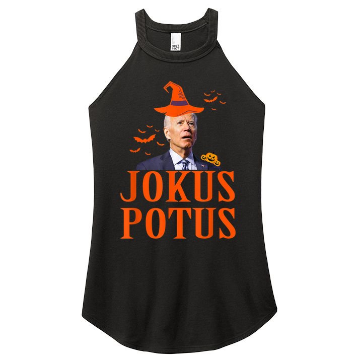 Funny Jokus Potus Halloween Biden Apparel Women's Perfect Tri Rocker Tank