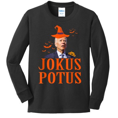 Funny Jokus Potus Halloween Biden Apparel Kids Long Sleeve Shirt