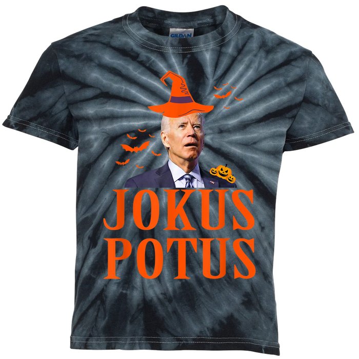 Funny Jokus Potus Halloween Biden Apparel Kids Tie-Dye T-Shirt