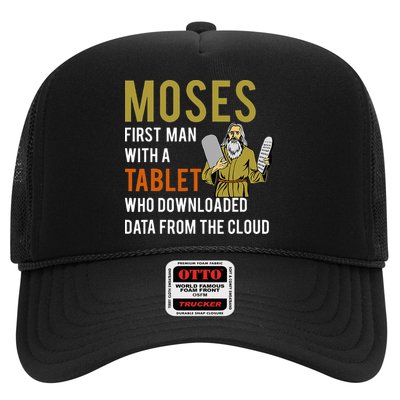 Funny Jewish Passover Moses Tablet Data Cloud Computing Trucker Hat