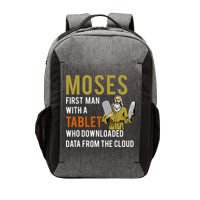 Funny Jewish Passover Moses Tablet Data Cloud Computing Vector Backpack