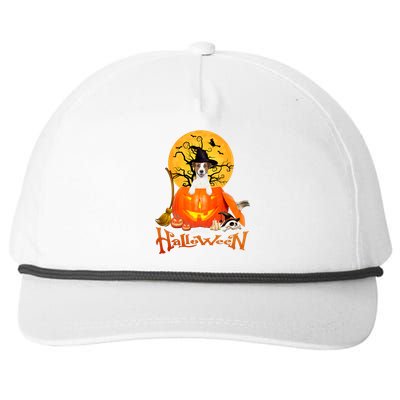 Funny Jack Russell Spooky Halloween Snapback Five-Panel Rope Hat