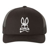 Funny Jolly Roger Bunny Skull Crossbones Egg Hunt Easter Day Yupoong Adult 5-Panel Trucker Hat