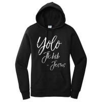 Funny Jesus Resurrection Quote Easter Yolo JK BRB Jesus Women's Pullover Hoodie