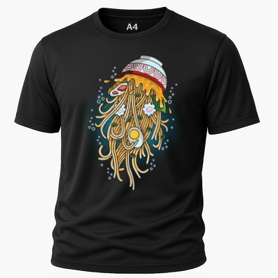 Funny Jellyfish Ramen Bowl Performance Shirt