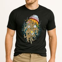 Funny Jellyfish Ramen Bowl Cooling Performance Crew T-Shirt