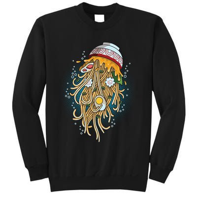 Funny Jellyfish Ramen Bowl Sweatshirt