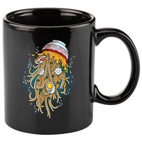 Funny Jellyfish Ramen Bowl 11oz C Handle Ceramic Mug